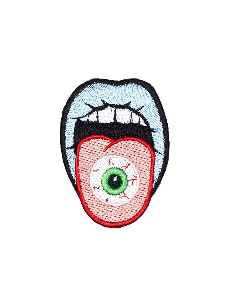 794x1059 Mouth Eye Patch Iron On Embroidered Patches Applique Etsy