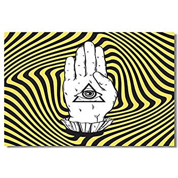350x350 Poster Psychedelic Trippy Surreal Abstract Art Hand