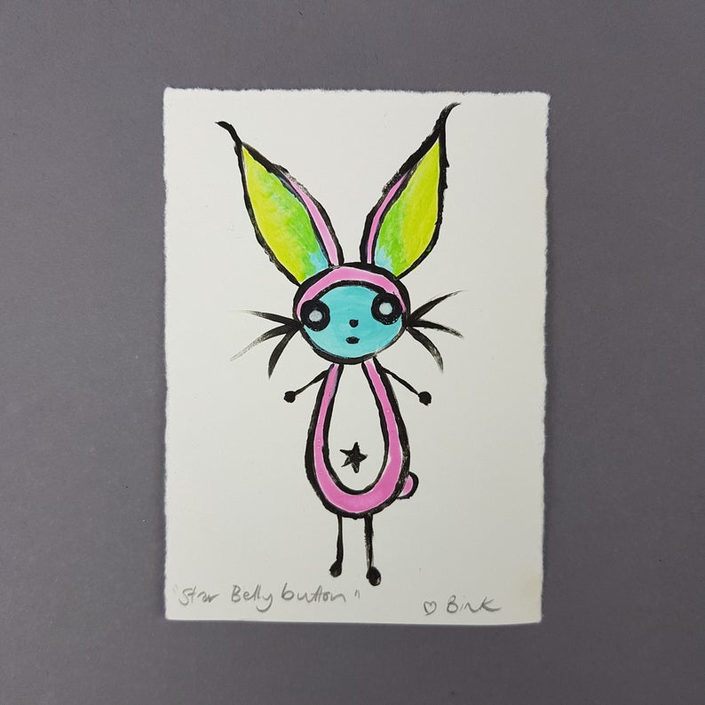 794x794 Small Original Painting Art Pop Surrealism Low Brow Art Etsy