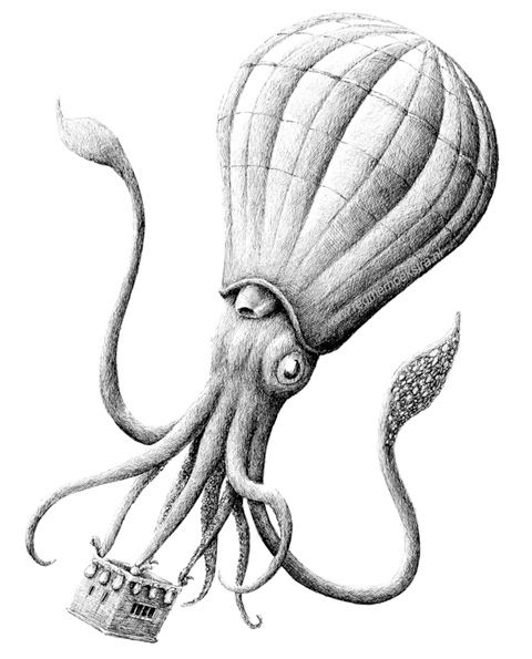 480x595 Surrealism Banana Creatures