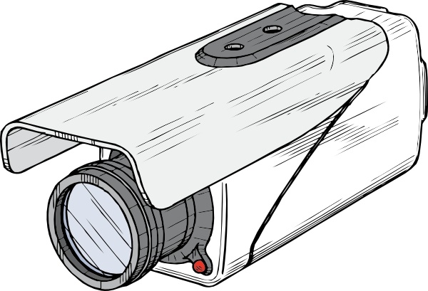 600x409 Surveillance Camera Clip Art Free Vector In Open Office Drawing