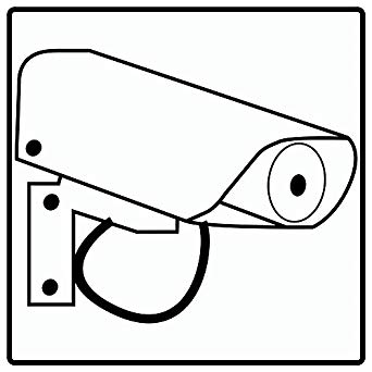342x342 Compliancesigns Vinyl Surveillance Camera Symbol Label