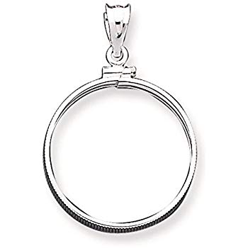 350x350 sterling silver polished screw top bezel coin