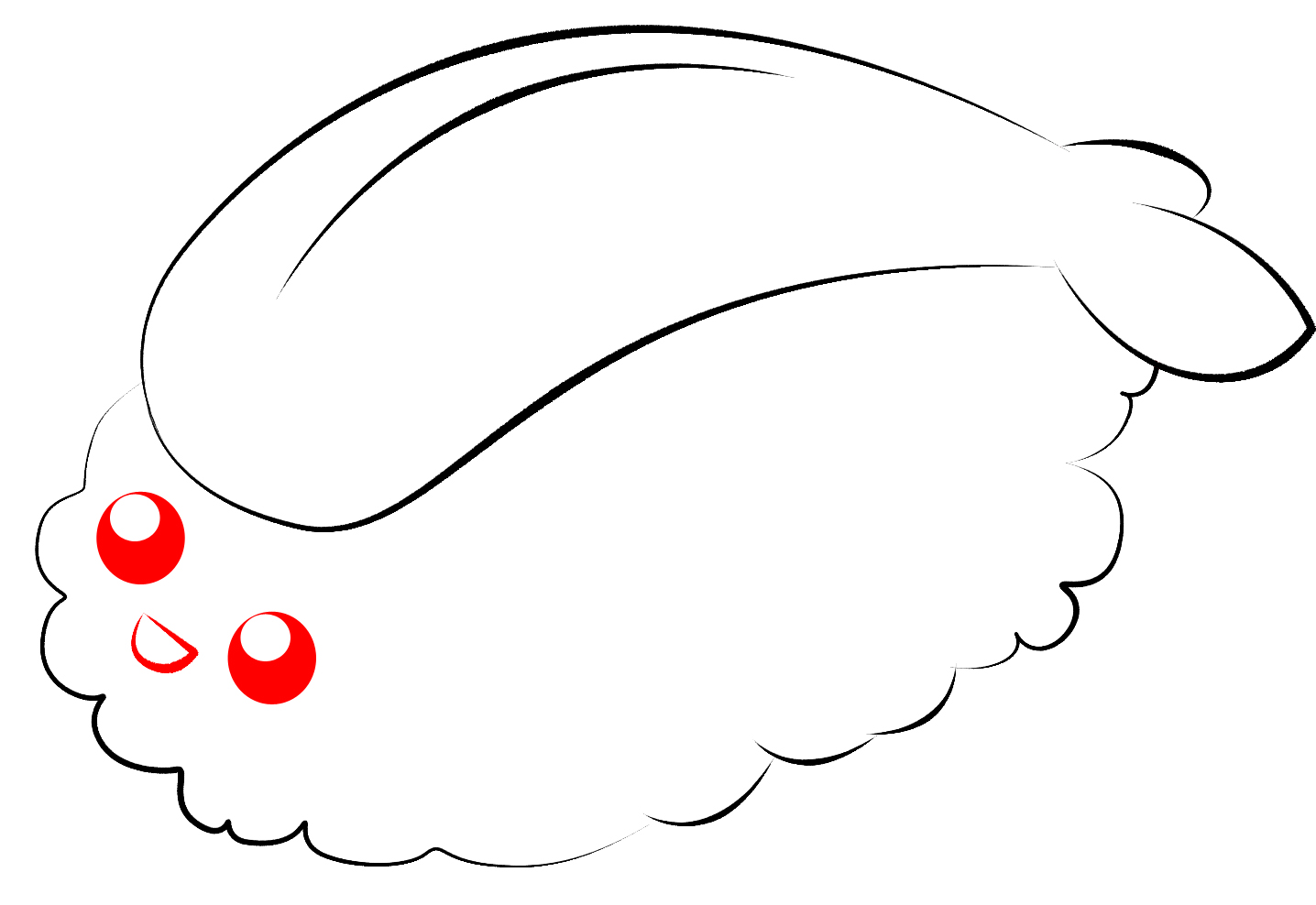 1436x988 How To Draw Kawaii Sushi
