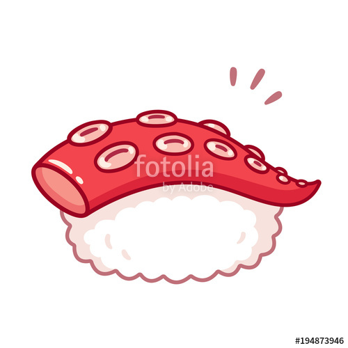 500x500 Octopus Sushi Drawing Stock Image And Royalty Free Vector