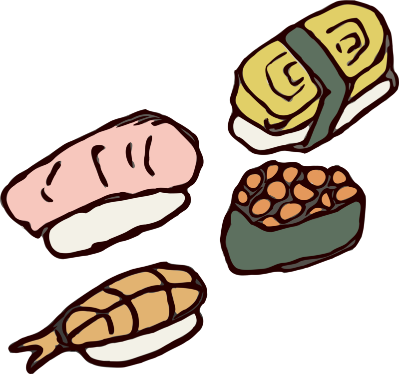 799x749 Sushi Salmon As Food Drawing Roe Cc0