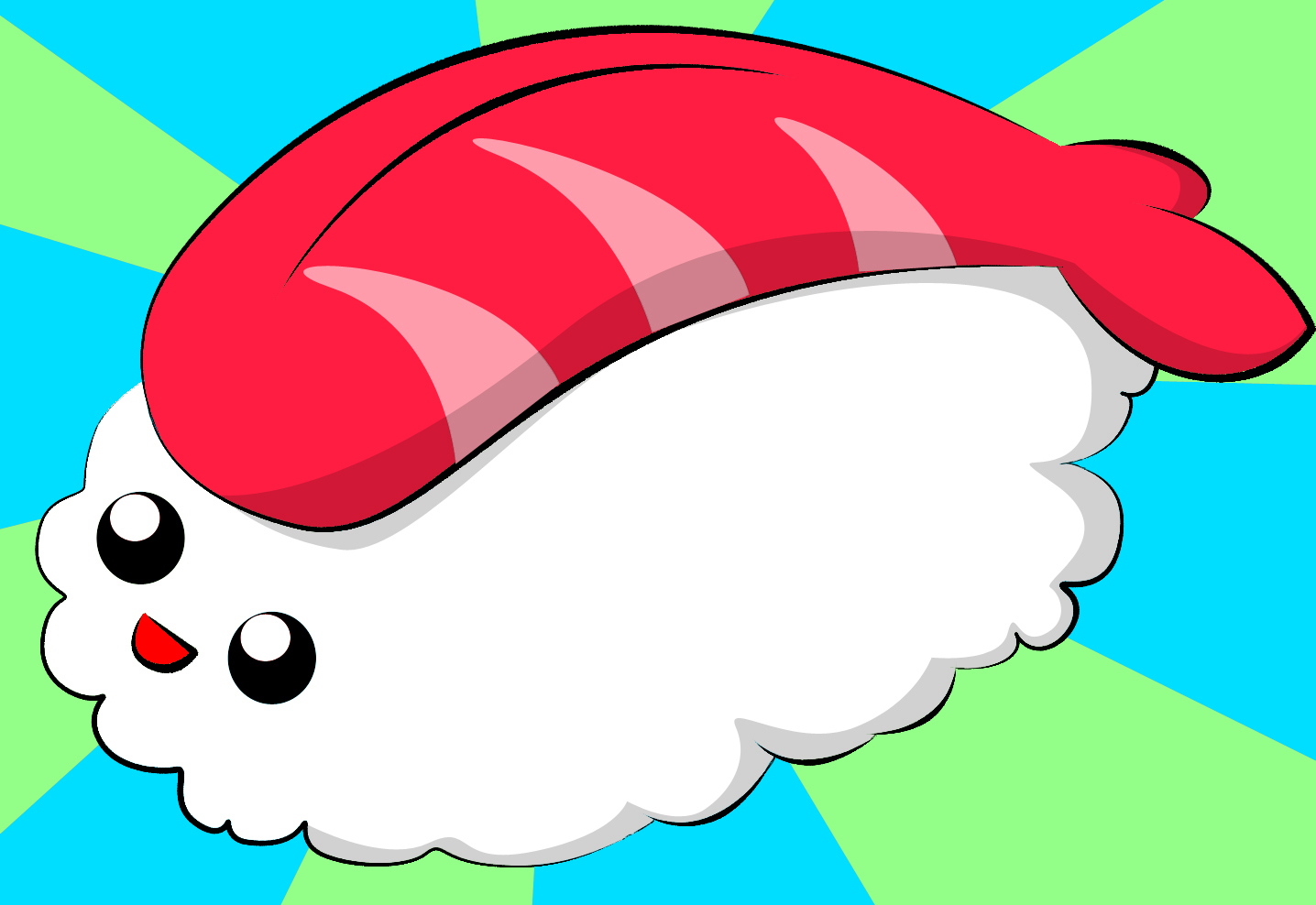 1436x988 How To Draw Kawaii Sushi