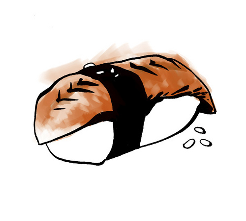 500x451 Images Of Sushi Roll Drawing