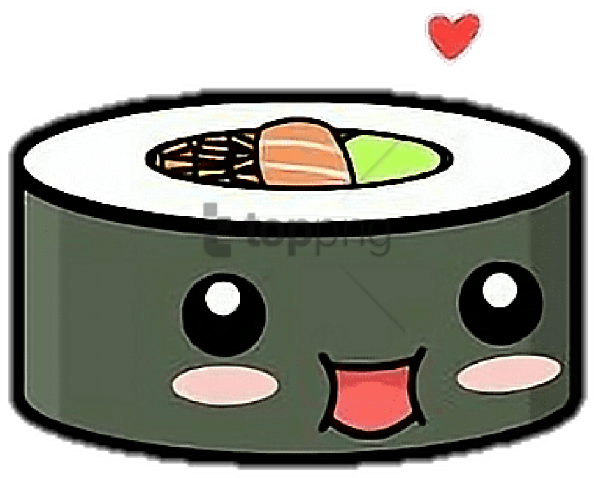 850x685 Cute Cartoon Sushi Roll Png Image With Transparent Background Toppng