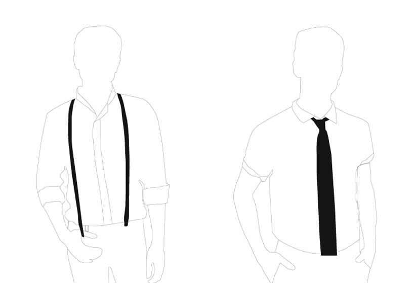 Suspenders Drawing