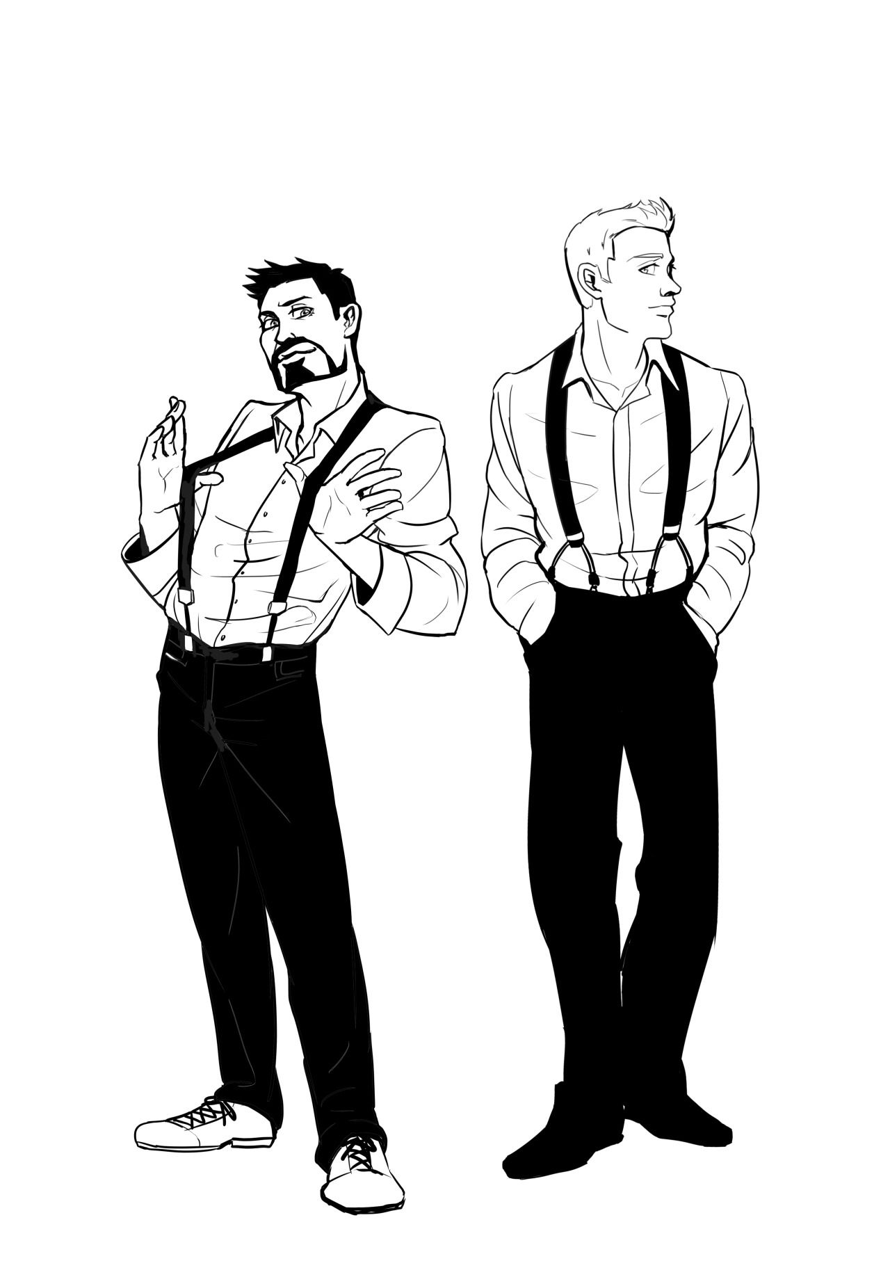 1280x1813 suspenders drawing for free download