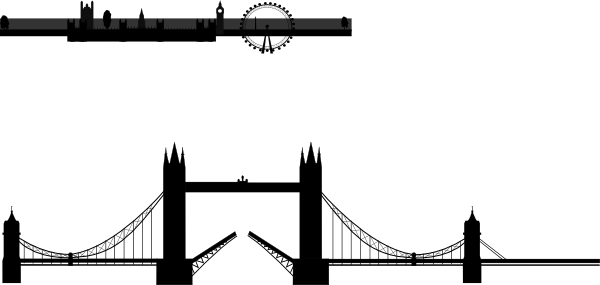 600x285 Collection Of Free Bridge Drawing Silhouette Download On Ui Ex