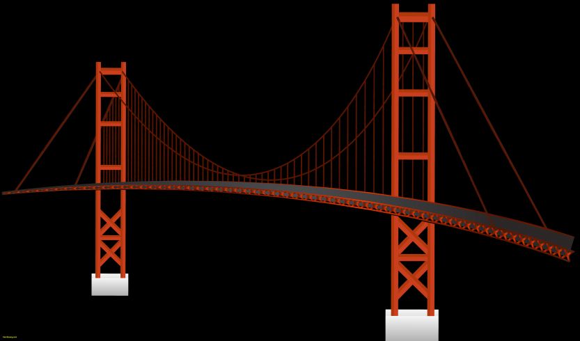 833x490 Golden Gate View Point Cool Golden Gate Bridge Drawing Splendid