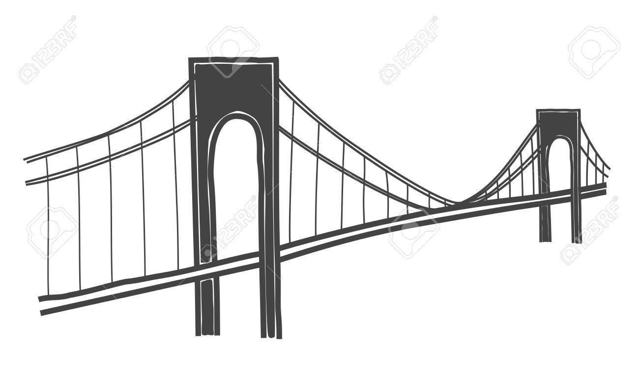 1300x764 Verazzano Narrows Bridge Drawing Clipart Portal
