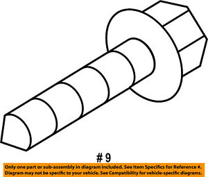 300x255 Ram Chrysler Oem Front Suspension Shock Bolt