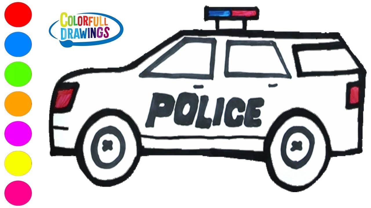 1280x720 Glitter Police Suv Car Coloring