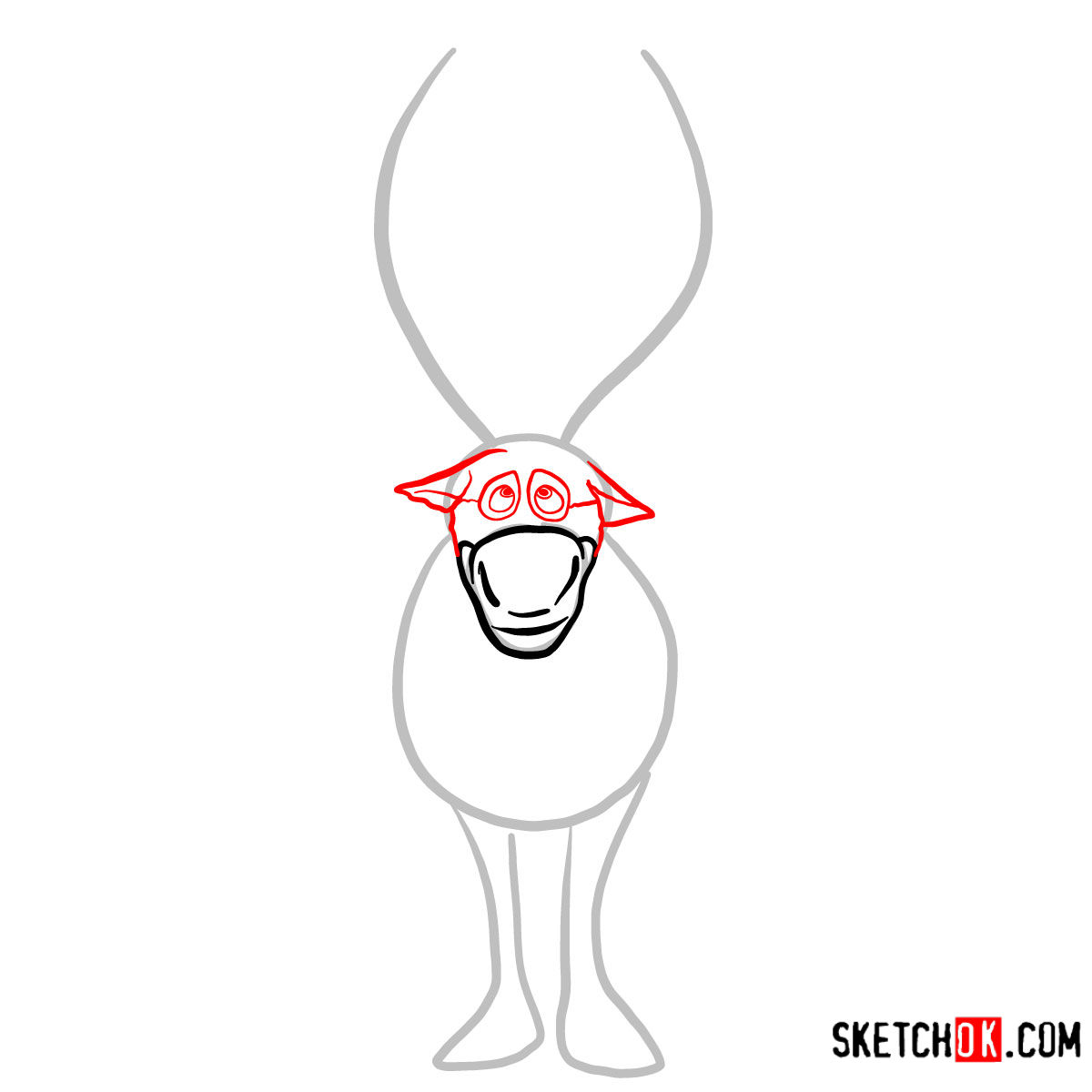 1200x1200 How To Draw Olaf Riding Sven Frozen