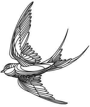 299x354 Engraved Swallow Image Thread Work Tattoos, Embroidery, Tattoo