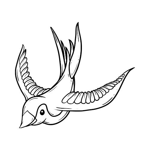 500x500 Swallow Clip Art