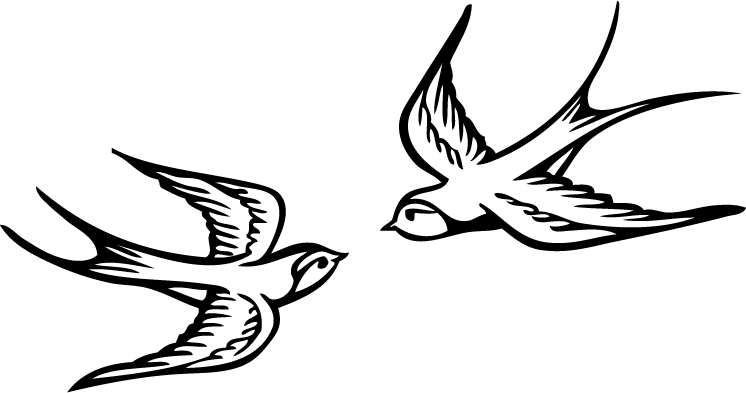 746x393 Swallows Drawing Tribal Huge Freebie! Download For Powerpoint