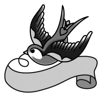 326x311 Swallow Clipart Line Drawing