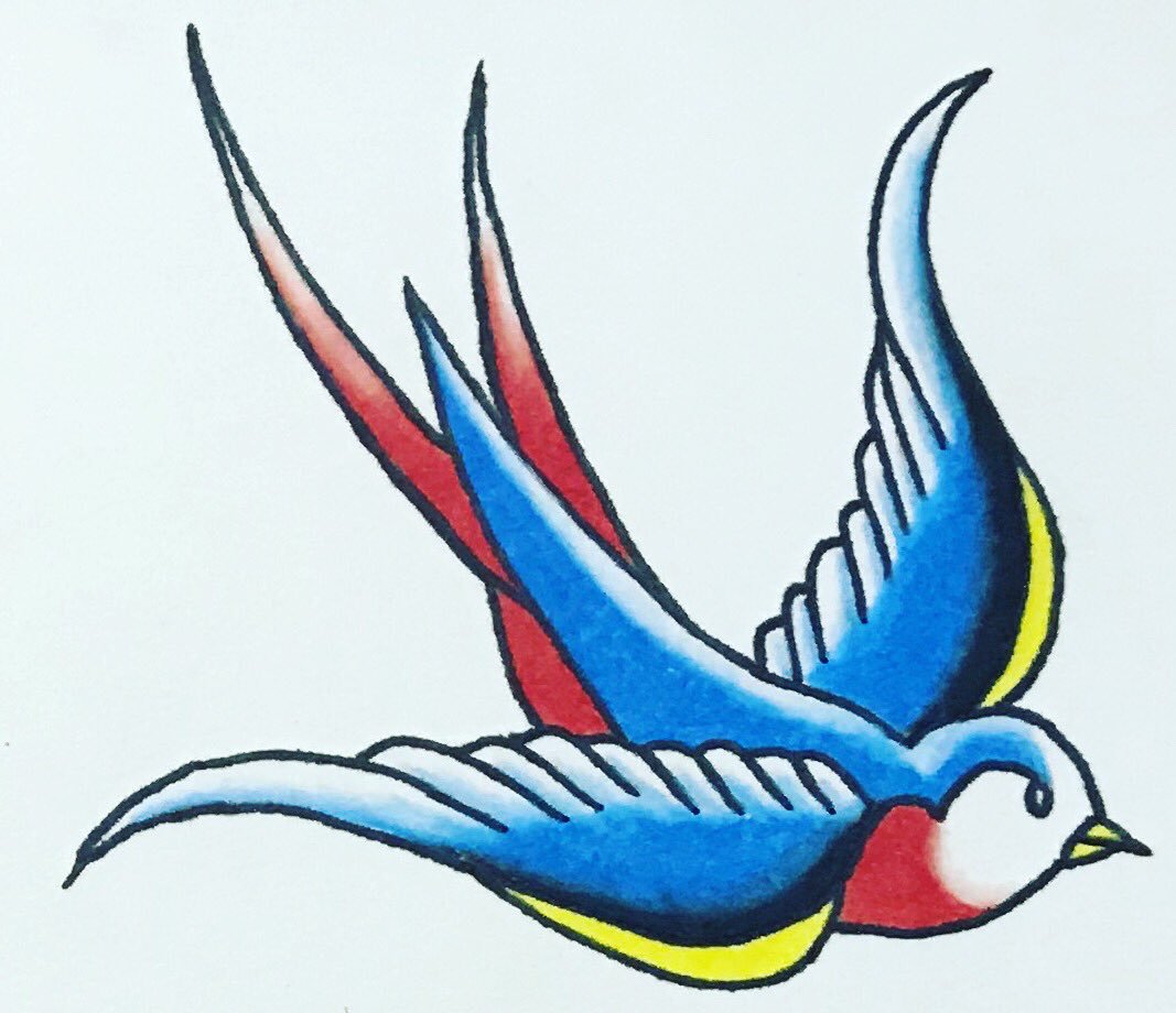 1067x920 Tattoojustin On Twitter Swallow Tattoo Design