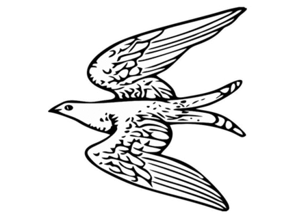 450x319 Flying Bird Coloring Pages