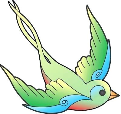 400x376 Deep Meaning Of A Sparrow Tattoo Traditional Outline Most Commonly