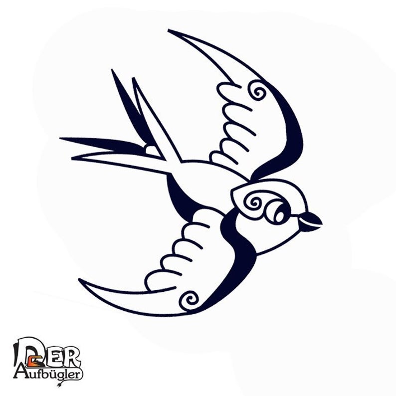 794x794 Ironing Image Swallow Swallows Tattoo In Colors Etsy