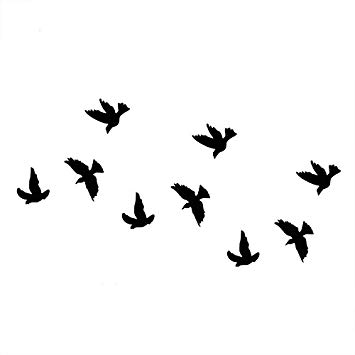 355x355 Swallow Tattoo Body Art Temporary Tattoo Sticker