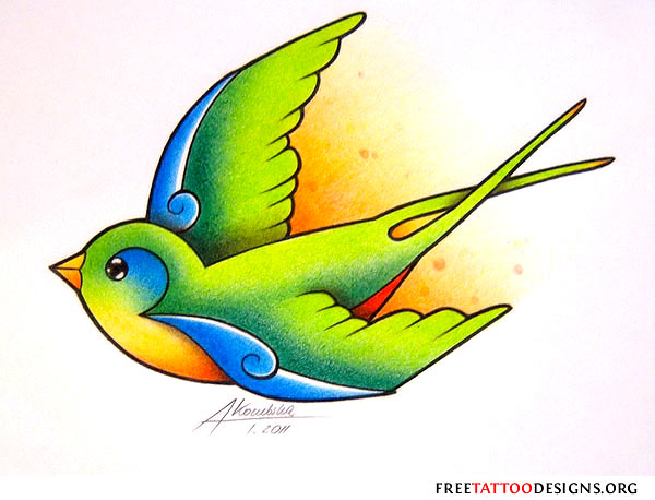 600x458 Collection Of Swallow Tattoo Designs Images In Collection