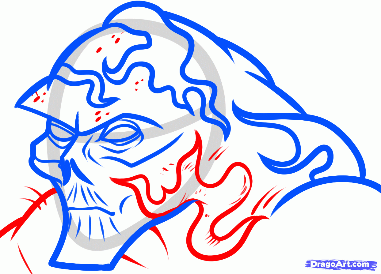 1243x895 Draw The Swamp Thing, Step