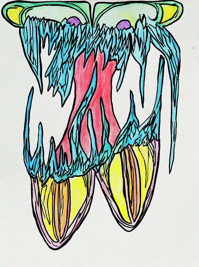 672x900 Little Monster Of Swamp Roots Drawing