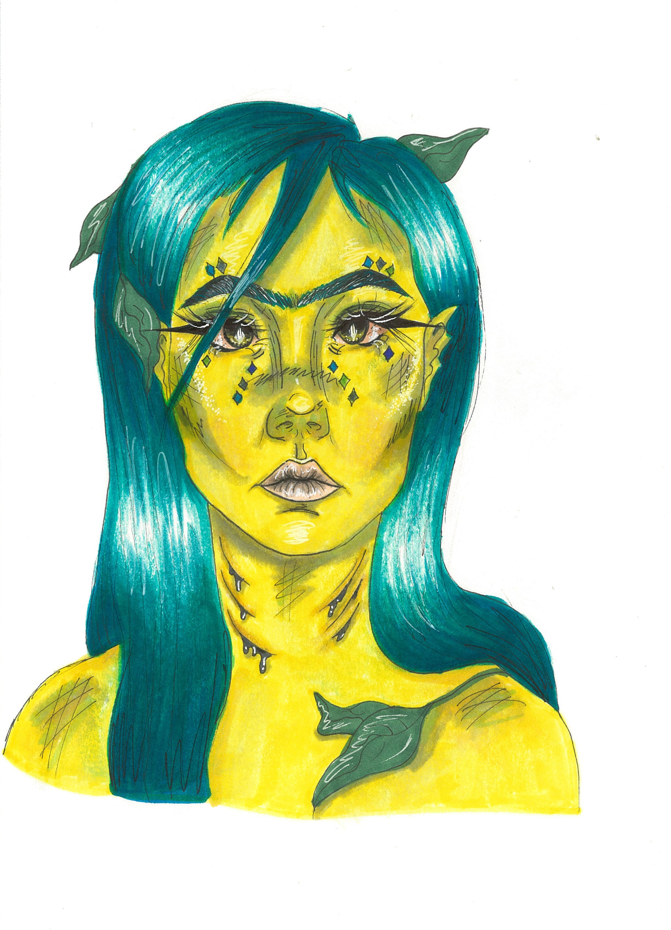 2164x3000 Swamp Girl Art Print Etsy