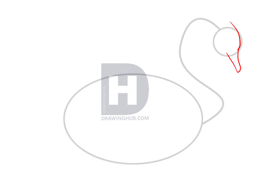 867x650 How To Draw A Swan, Step