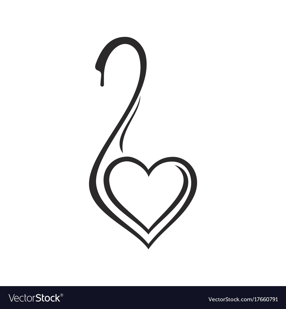 1000x1080 Swan Drawing