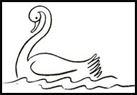 200x139 how to draw swans drawing tutorials drawing how to draw swan