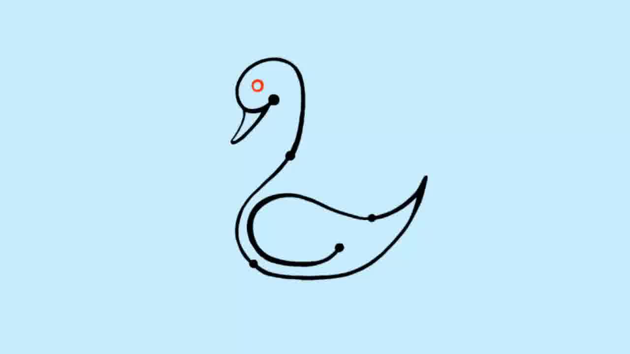 1280x720 How To Draw A Swan Heart