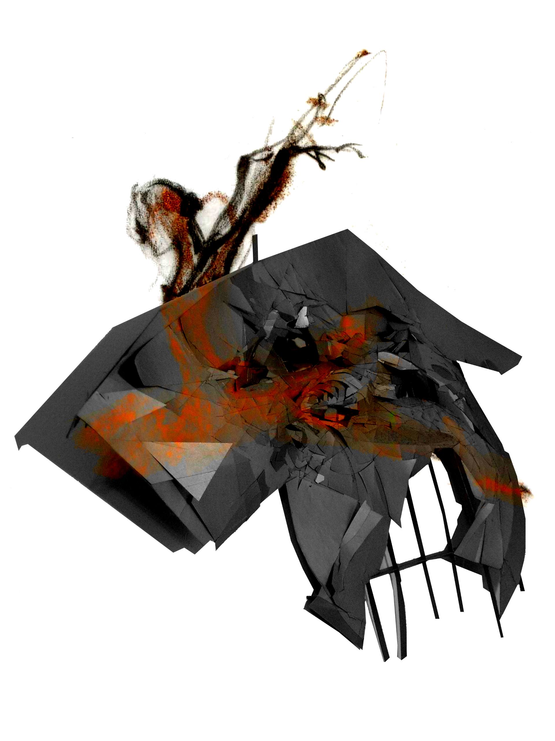 1920x2560 Swan Lake Architecture Drawing