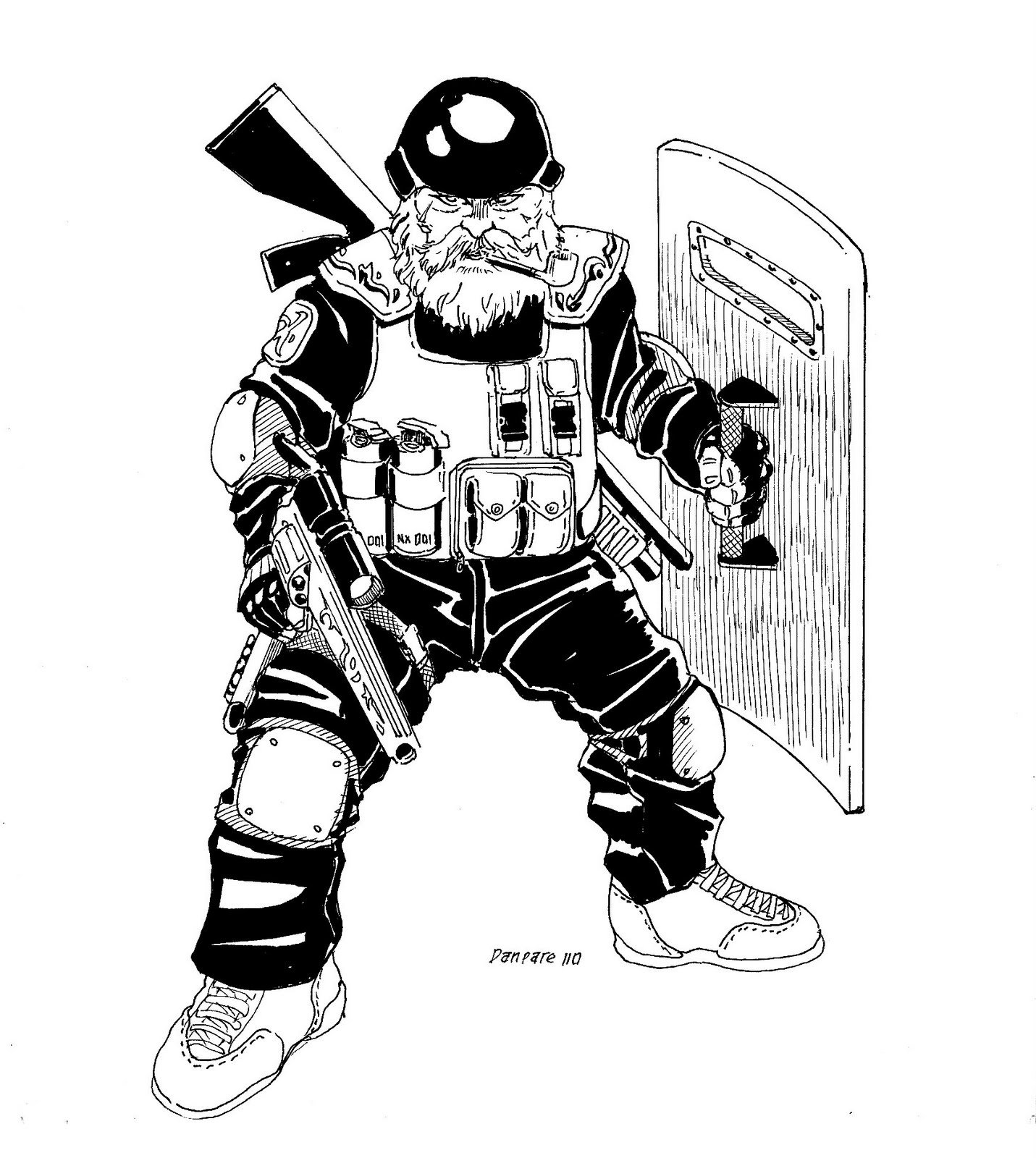 1431x1600 New Evolution Games' Cyberslums A Cyberpunk Fantasy Dwarf Swat