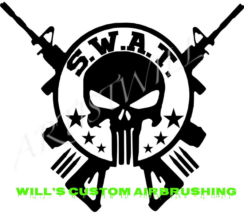 794x693 S W A T Decal Etsy