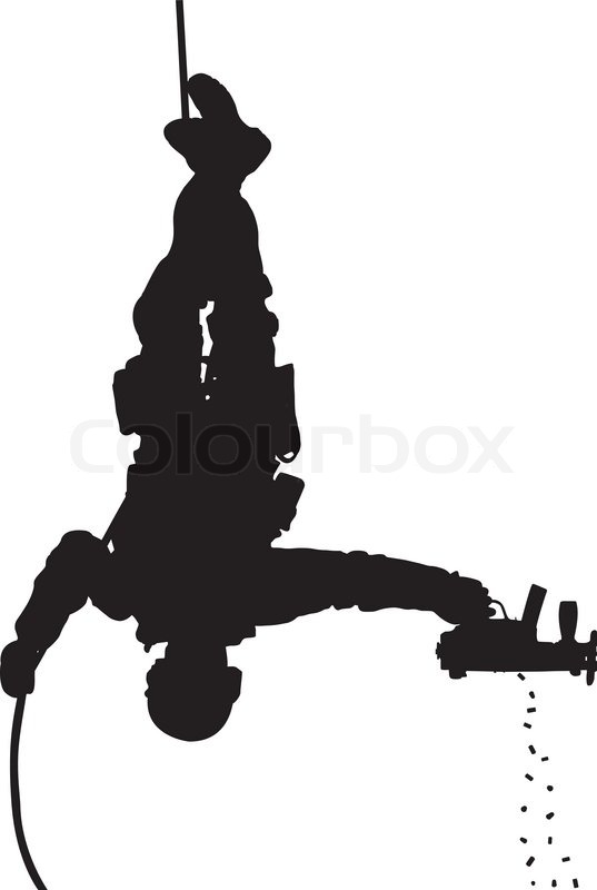 537x800 Swat Team Soldier Shooting While Stock Vector Colourbox