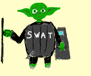 300x250 Yoda In The Swat Team