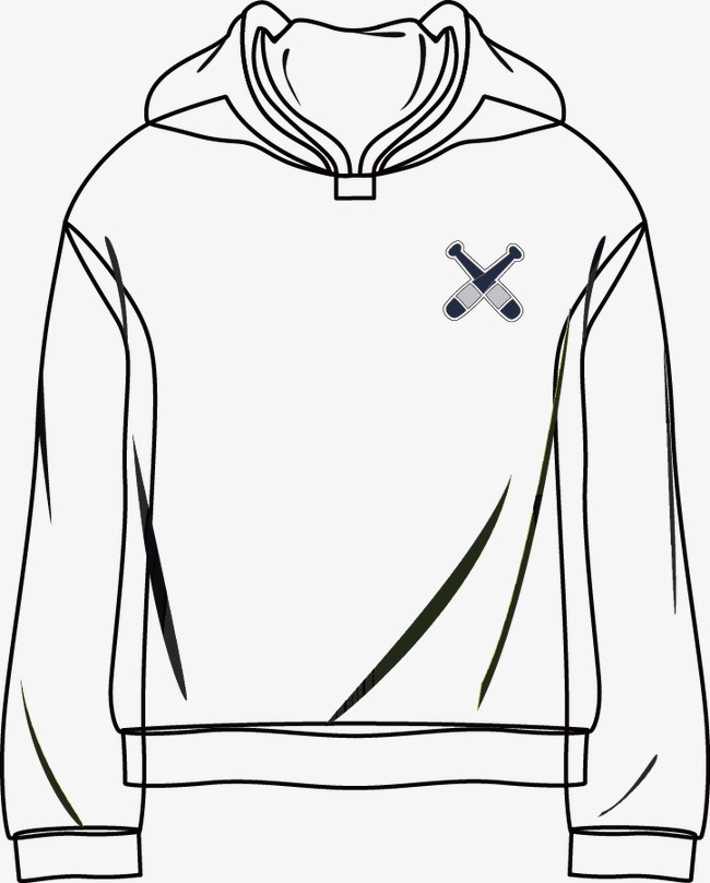 650x809 Sweater Line Drawing, Black And White, Vector, Clothing Png