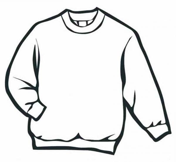 600x555 Sweater Drawing Free Download