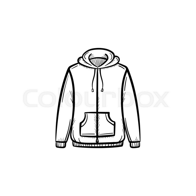 800x800 Vector Hand Drawn Sweater Outline Stock Vector Colourbox