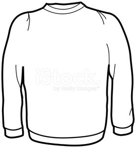 275x299 Adult Crew Neck Sweater Stock Vectors