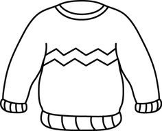 236x191 Black And White Sweater Clip Art