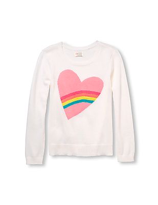 309x400 Buy Girls Girls Long Sleeve Intarsia Knit Graphic Sweater Online