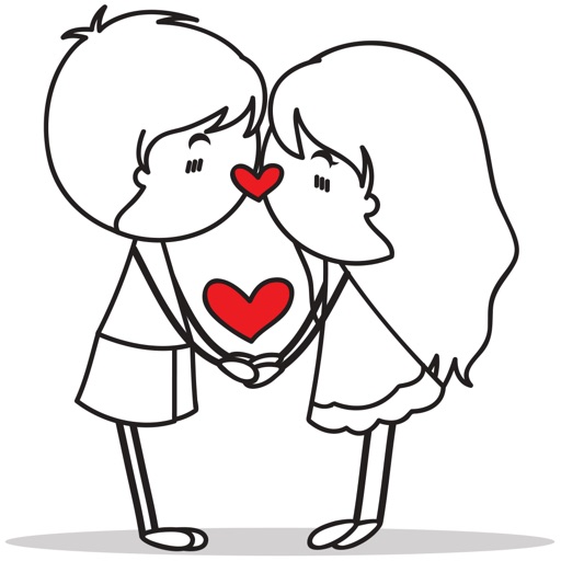 512x512 Love Couple Sticker For Imessage
